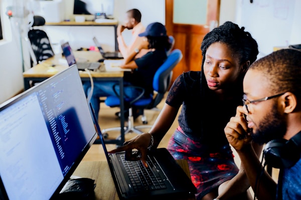 Professional coding session during FabForge 3-month internship programme